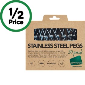 Seymours+Stainless+Steel+Pegs+Pk+20