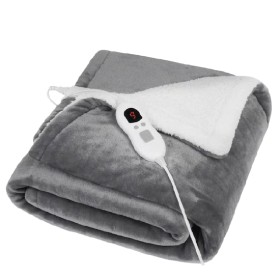 Advwin-Electric-Heated-Throw-Blanket-Grey on sale
