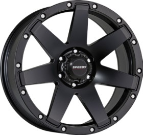 Speedy+Wheels+Combat+-+17x8.5+Satin+Black