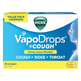 Vicks-VapoDrops-Cough-Honey-Lemon-Menthol-Lozenges-Pk-36 on sale