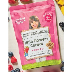 Whole-Kids-Organic-Cereal-Little-Flowers-Berry-40g on sale