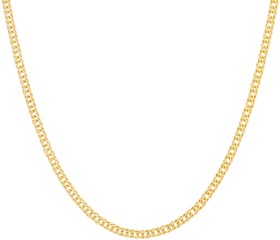 9ct-Gold-45cm-Solid-Double-Curb-Chain on sale