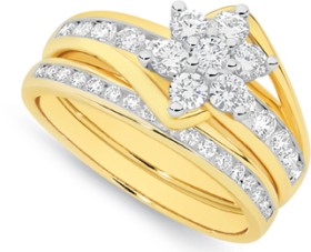 Alora-10ct-Gold-1-Carat-TW-Lab-Grown-Diamond-Bridal-Set on sale