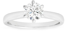 Alora+14ct+White+Gold+1+Carat+Lab+Grown+Solitaire+Diamond+Ring