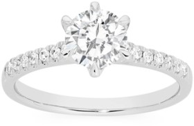 Alora+14ct+White+Gold+1.15+Carats+TW+Lab+Grown+Diamond+Shoulder+Solitaire+Ring