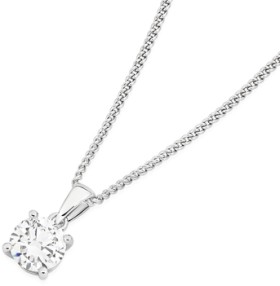 Alora+10ct+White+Gold+1%2F2+Carat+Lab+Grown+Diamond+Solitaire+Pendant