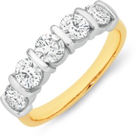 Limited-Edition-Alora-10ct-Gold-130-Carat-TW-Lab-Grown-Diamond-Band on sale