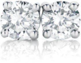 9ct-White-Gold-Diamond-Stud-Earrings on sale