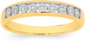 9ct+Gold+Diamond+Anniversary+Band