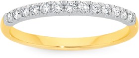 18ct+Gold+Diamond+Band