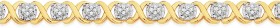 9ct+Gold+Diamond+XOXO+Bracelet