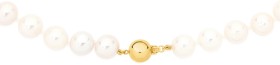 9ct+Gold+50cm+Cultured+Fresh+Water+Pearl+Necklace