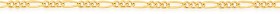 9ct-Gold-45cm-Solid-Figaro-Chain on sale