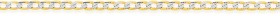 9ct-Gold-Two-Tone-45cm-Solid-Diamond-Cut-Curb-Chain on sale