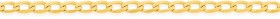 9ct-Gold-50cm-Solid-Curb-Chain on sale