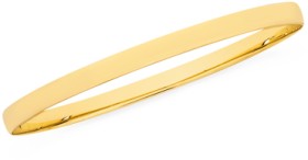 9ct+Gold+65mm+Solid+Bangle
