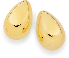 9ct-Gold-Polished-Teardrop-Stud-Earrings on sale