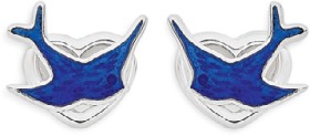 Sterling-Silver-Bluebird-Heart-Earrings on sale