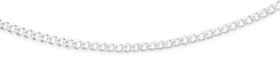 Italian+Made+Sterling+Silver+Bevelled+Solid+45cm+Dia-Cut+Curb+Chain