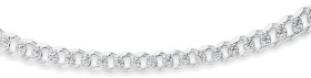 Sterling+Silver+45cm+Fancy+Dia-Cut+Curb+Chain