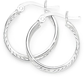 Sterling+Silver+Twist+Hoops