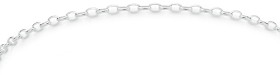 Sterling+Silver+18cm+Oval+Belcher+Bracelet
