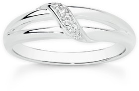 Sterling-Silver-Cubic-Zirconia-Ribbon-on-Split-Top-Ring on sale
