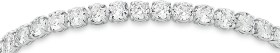 Sterling+Silver+Cubic+Zirconia+Claw+5mm+19cm+Tennis+Bracelet