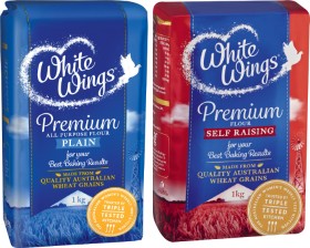 White-Wings-Premium-Plain-or-Self-Raising-Flour-1kg on sale
