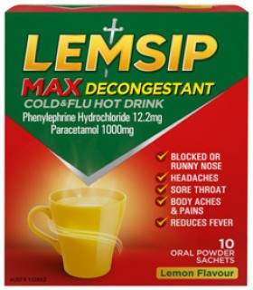 Lemsip+Max+Decongestant+Cold+%26amp%3B+Flu+Hot+Drink+Lemon+Flavour+10+Sachets