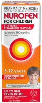 Nurofen+For+Children+5-12+Years+Strawberry+Flavour+200mL