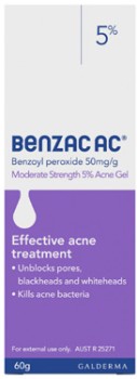Benzac-AC-Moderate-Strength-5-Acne-Gel-60g on sale