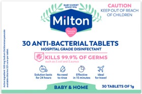 Milton+Anti-Bacterial+Tablets+30+Pack