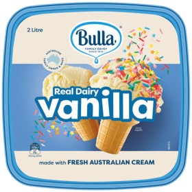 Bulla+Real+Dairy+Ice+Cream+2+Litre+Selected+Varieties