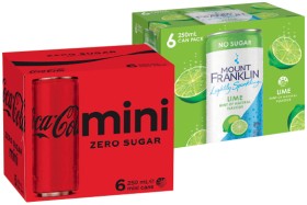 Coca%E2%80%91Cola%2C+Sprite%2C+Fanta%2C+Mount+Franklin+or+Deep+Spring+6x250mL+Selected+Varieties