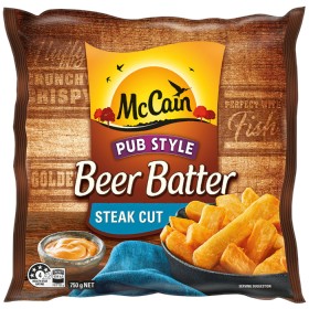 McCain+Beer+Batter+Chips+or+Wedges+750g+Selected+Varieties