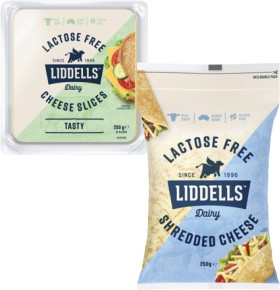 Liddells+Cheese+Block%2C+Sliced+or+Shredded+250g
