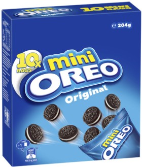 Oreo+Mini+Creme+Biscuits+10+Pack+204g