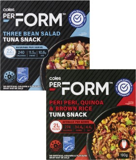 NEW+Coles+Perform+Tuna+Snack+190g