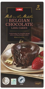 Coles+Frozen+Belgian+Chocolate+Lava+Cake+2+Pack+180g