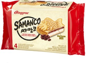 Binggrae-Samanco-Red-Bean-Frozen-Dessert-Sandwich-4-Pack-600mL on sale