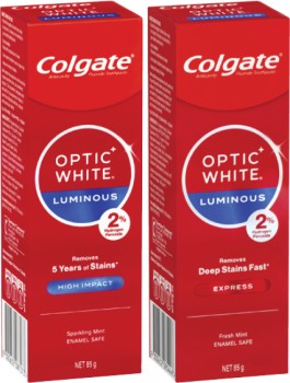 Colgate+Optic+White+Luminous+Teeth+Whitening+2%25+Hydrogen+Peroxide+Toothpaste+85g