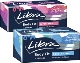 Libra+Body+Fit+Tampons+Regular+or+Super+16+Pack