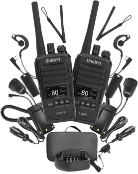 Uniden+5W+80CH+UHF+Splashproof+CB+Radio+Twin+Deluxe+Pack
