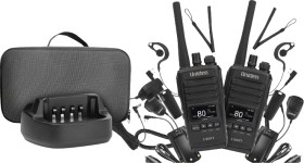 Uniden+5W+80CH+UHF+Splashproof+CB+Radio+Twin+Deluxe+Pack