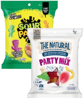The+Natural+Confectionery+Co.+130%E2%80%91230g%2C+Sour+Patch+Kids+Bag+190g+or+Pascall+Lollies+150%E2%80%91300g+Selected+Varieties