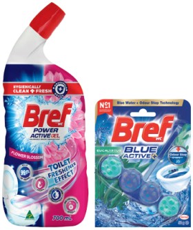Bref+Rim+Block+Toilet+Cleaner+42%E2%80%9150g+or+Gel+600%E2%80%91700mL+Selected+Varieties