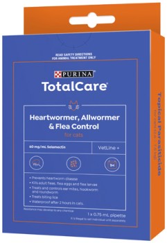 Purina+TotalCare+Heartwormer%2C+Allwormer+%26amp%3B+Flea+Control+for+Cats+1+Pack