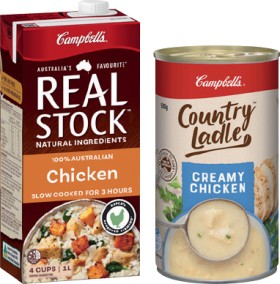 Campbells-Real-Stock-1-Litre-or-Canned-Soup-495505g-Selected-Varieties on sale