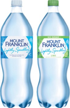 Mount+Franklin+Lightly+Sparkling+Water+1.25+Litre+Selected+Varieties